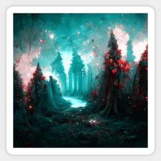 Mystical Fantasy Forest Sticker